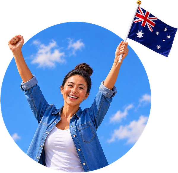 Australian citizenship test celebrating success