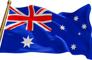 Australian citizenship test waiving flag